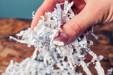 Why document shredding is important in the financial sector