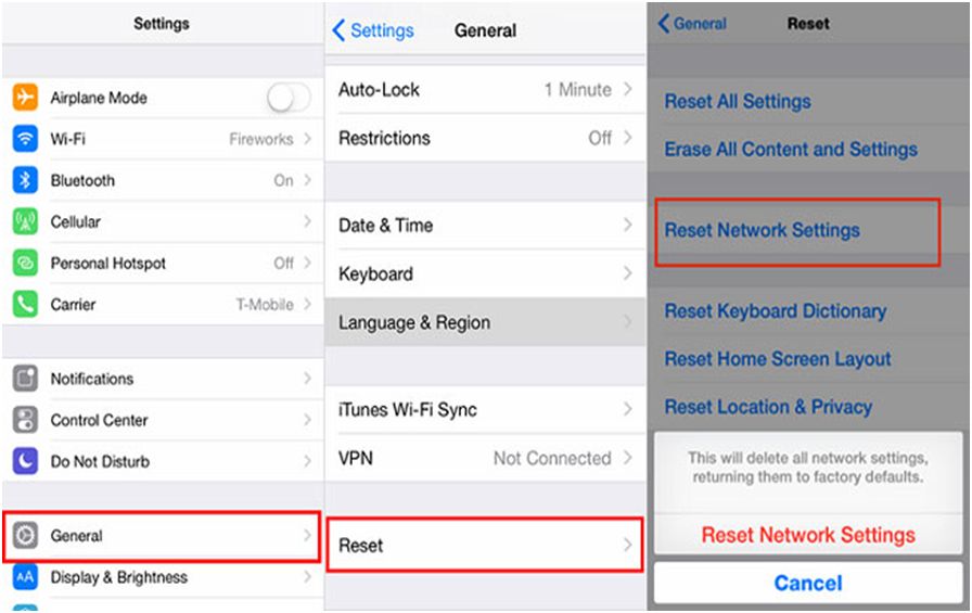 Reset Network Settings On Your iPhone XS