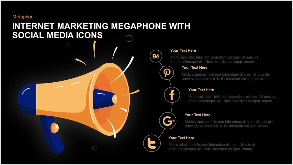 Internet Marketing Megaphone Template