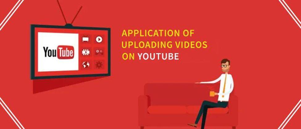 Application of uploading videos on YouTube